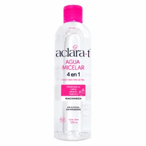 Agua Micelar 4 en 1 Aclara-T 120ml
