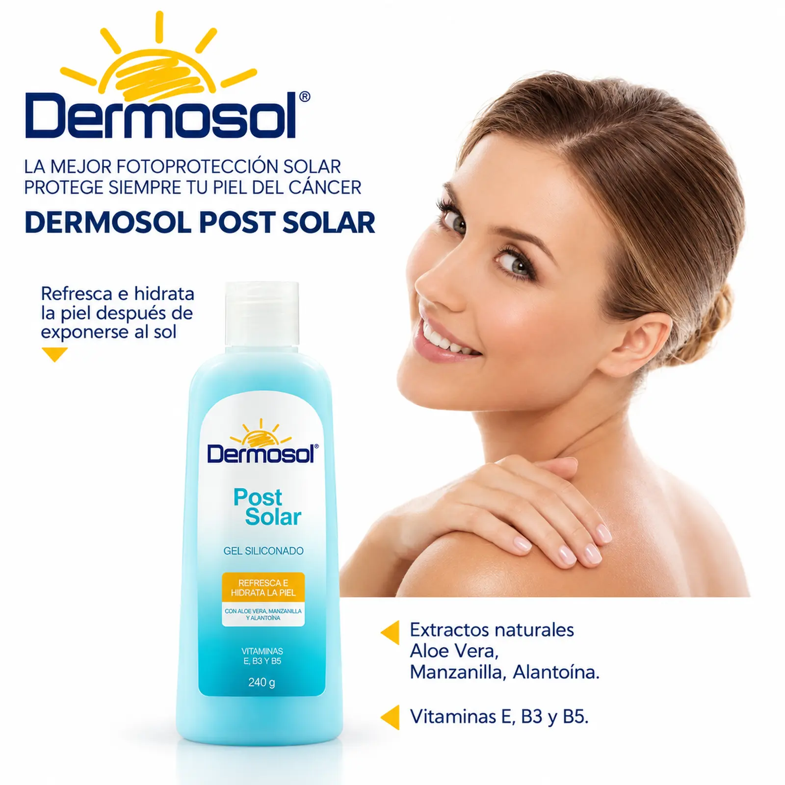 Gel Refrescante Post Solar Dermosol 240 g - Imagen 3