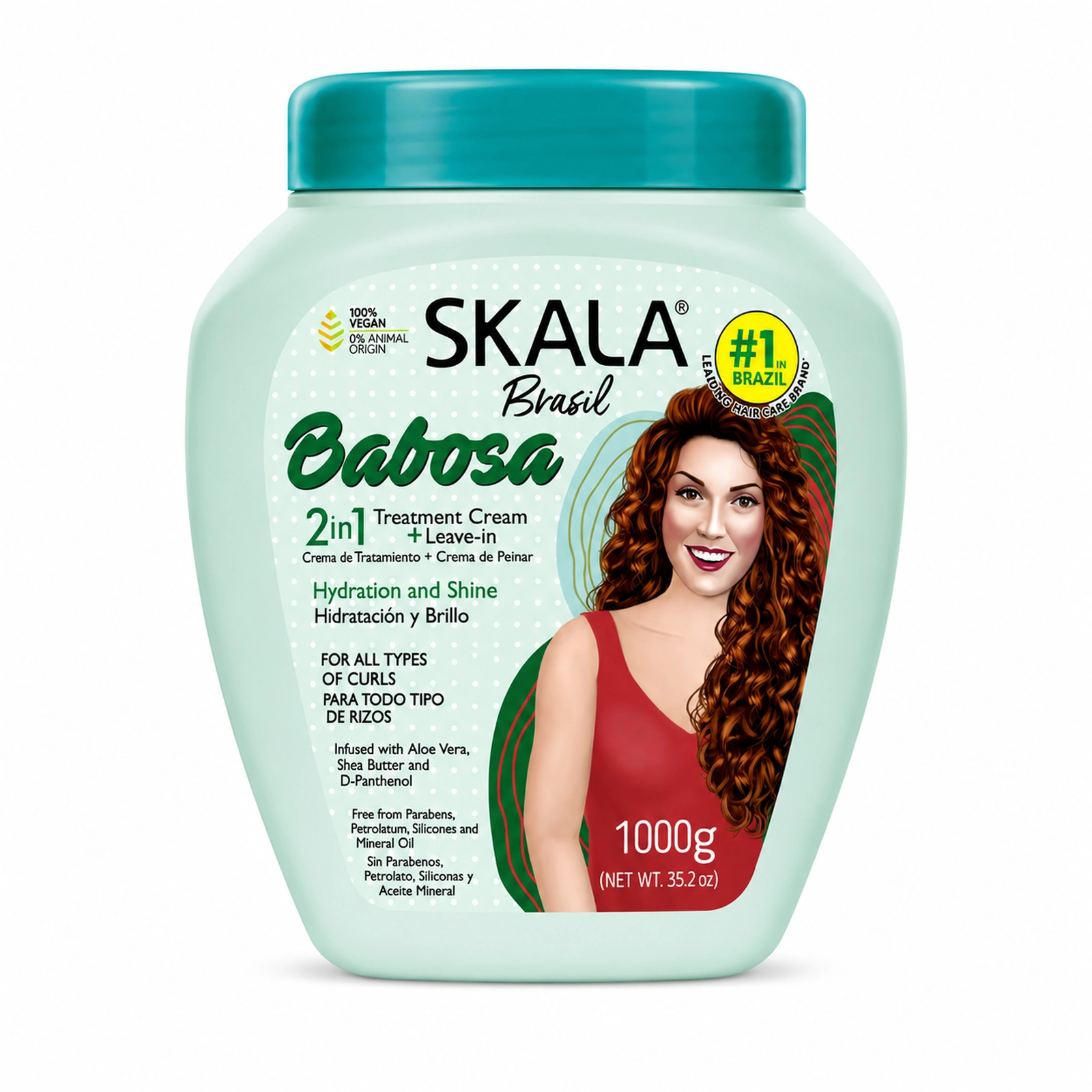 Máscara de Tratamiento 2 en 1 SKALA Expert Babosa Aloe Vera Pote 1000g
