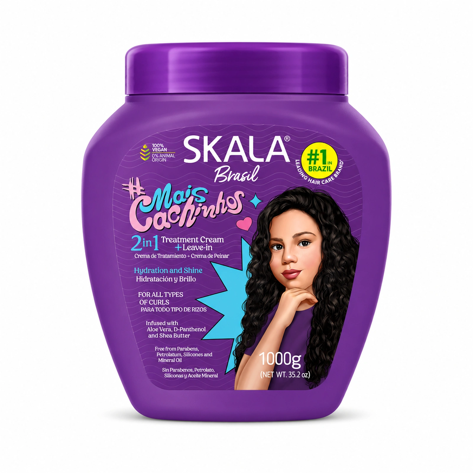 Crema De Tratamiento Capilar Mais Cachinhos 1000g SKALA