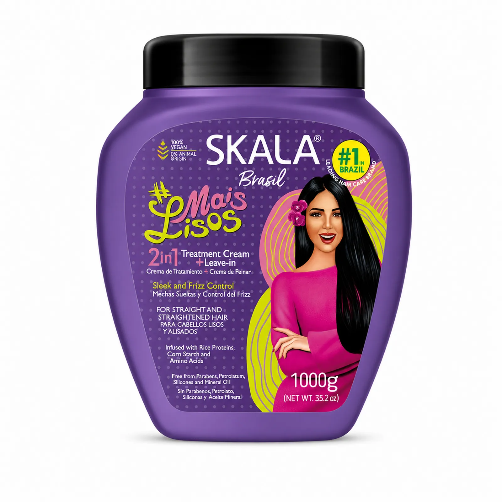 Crema Tratamiento Capilar Mais Lisos 1000g SKALA