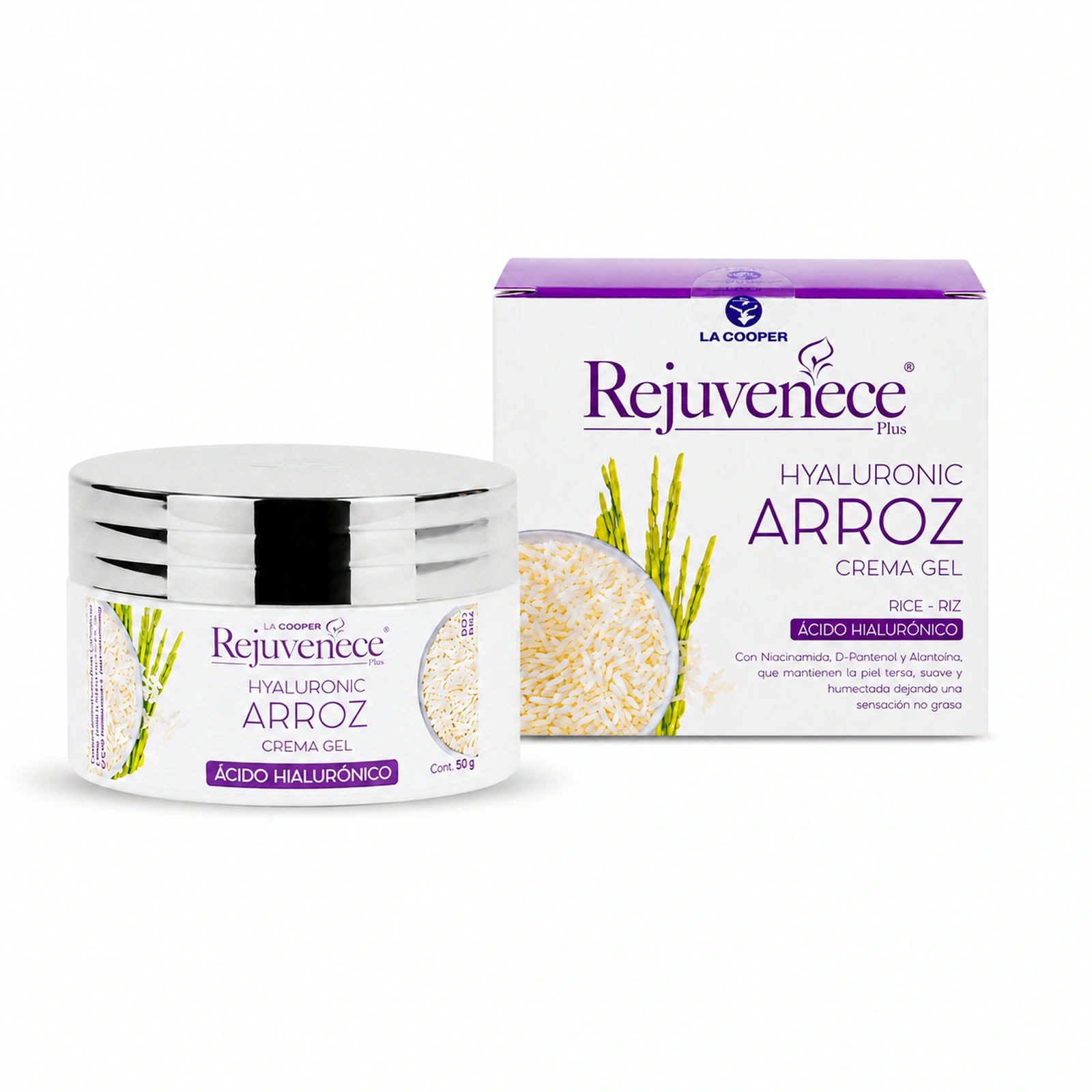 Arroz Hyaluronic Crema Gel aclarante x 100 g LA COOPER - Imagen 2
