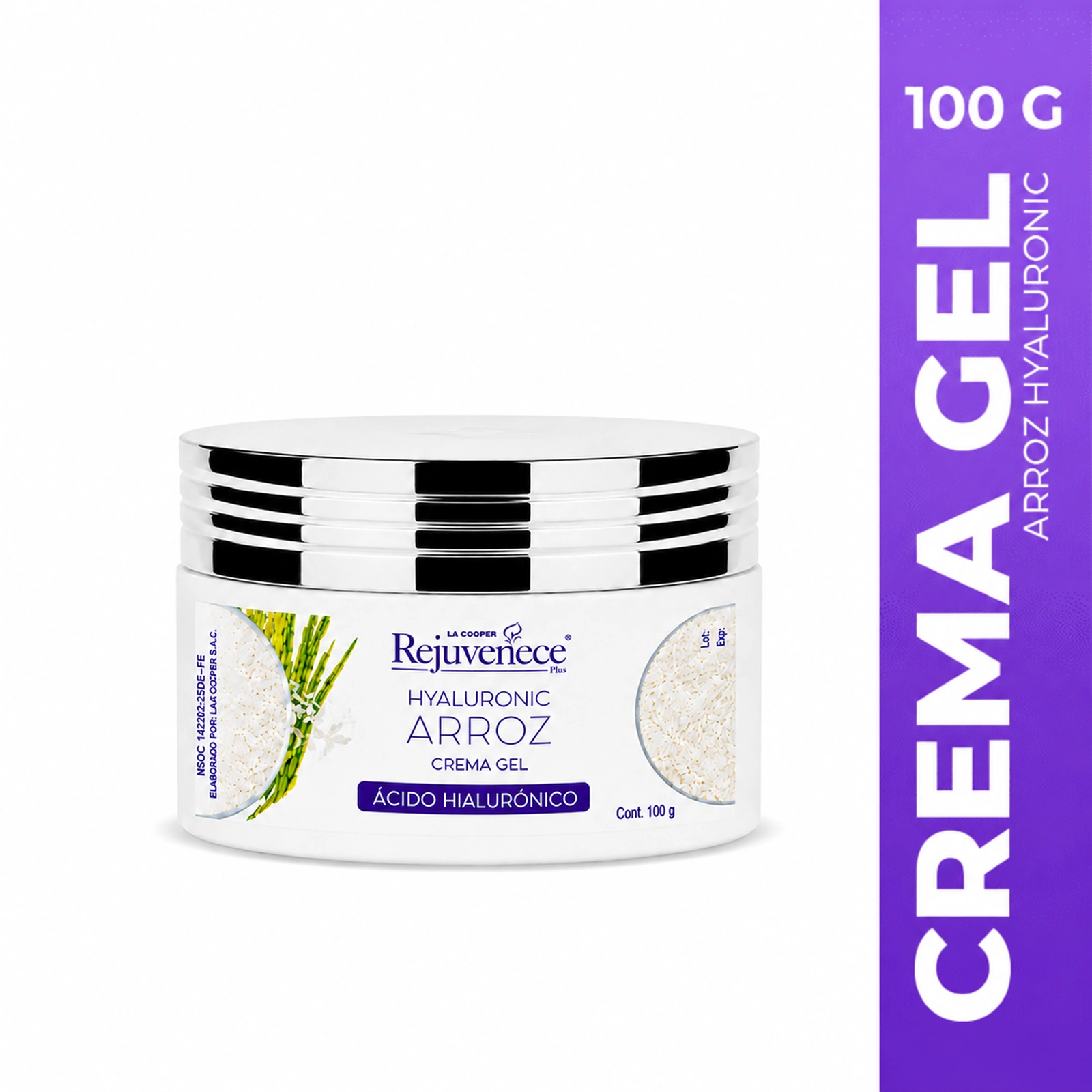 Arroz Hyaluronic Crema Gel Aclarante 100g LA COOPER