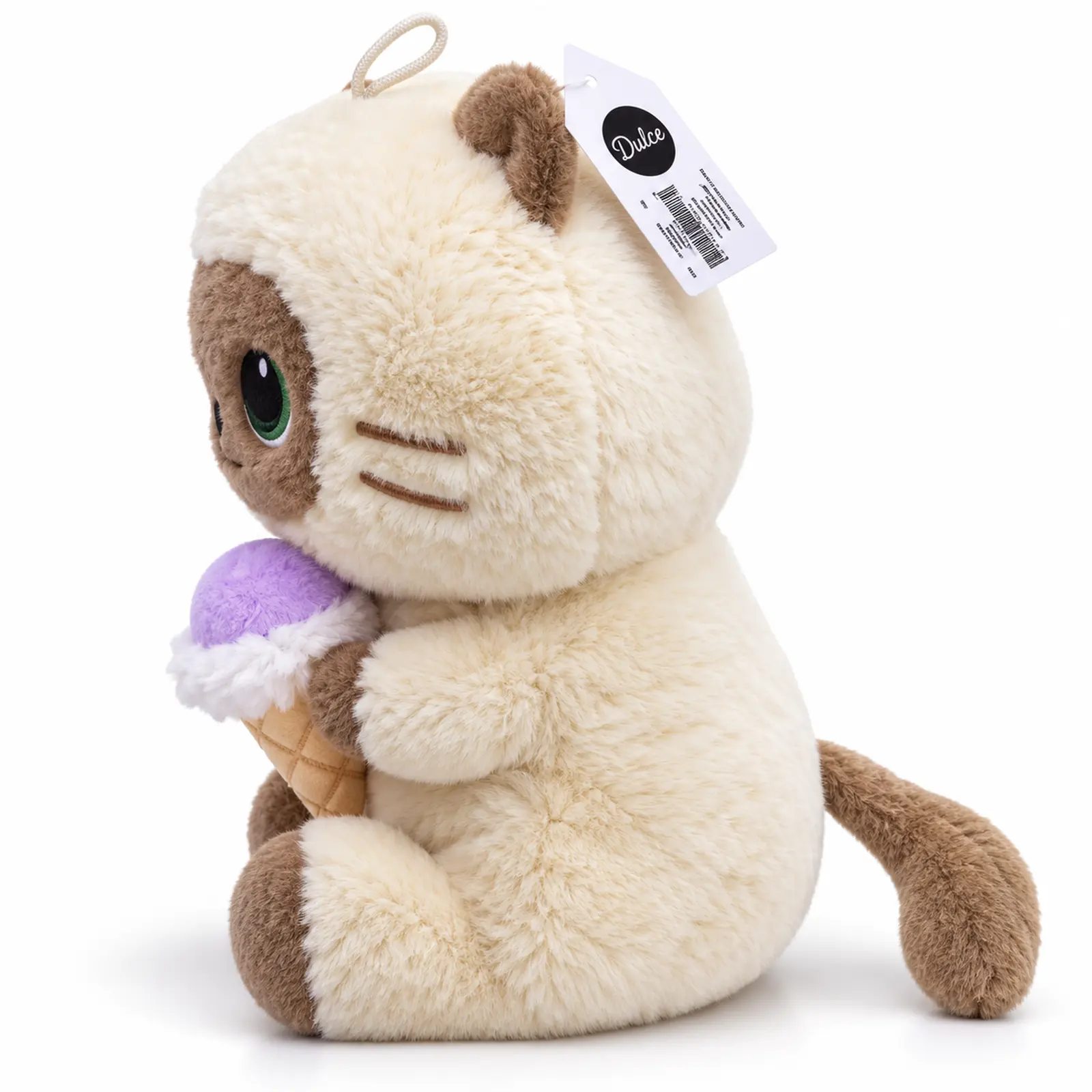 Peluche Gato Siamés Kawaii con Helado - Imagen 2