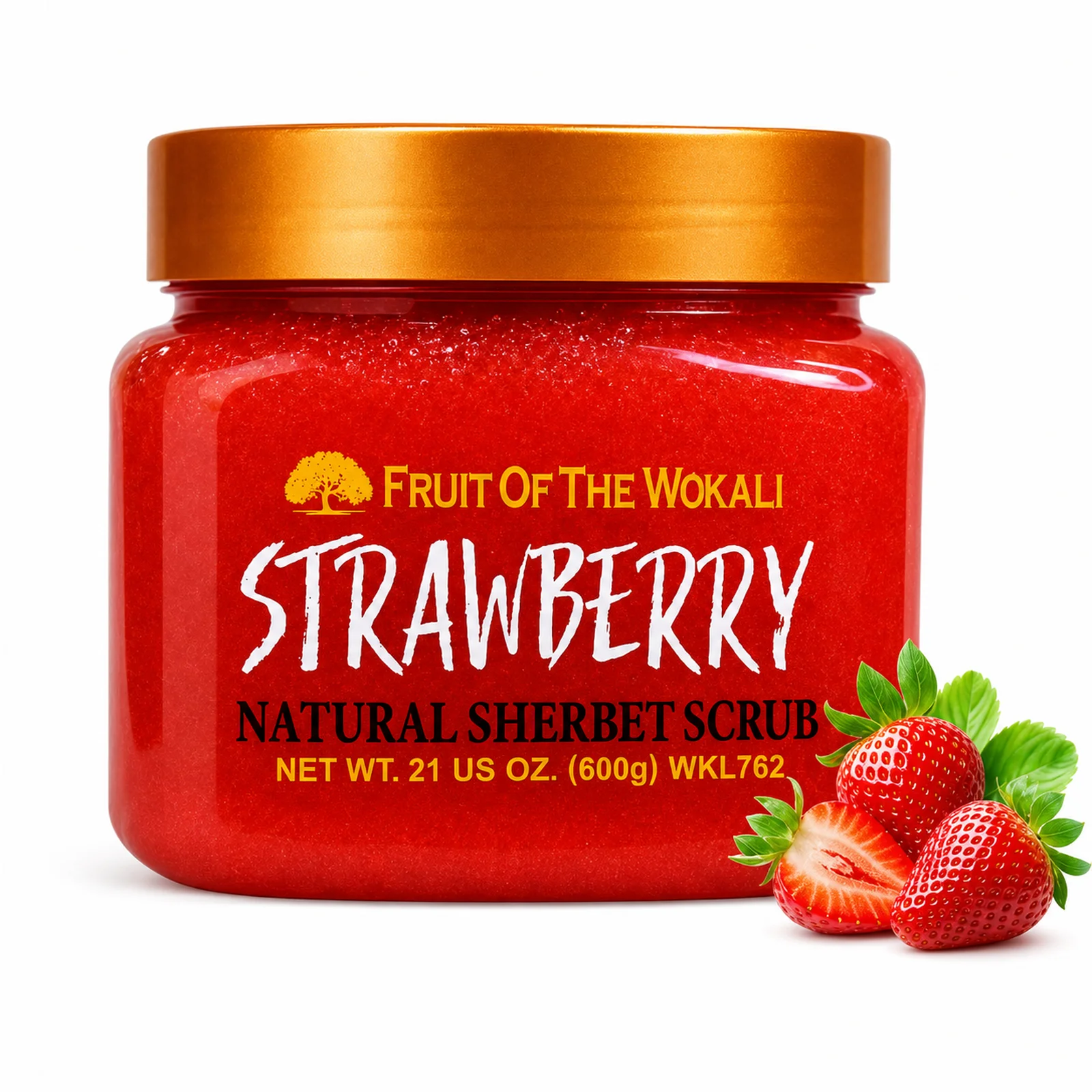 Exfoliating Scrub Strawberry Fruit of the WOKALI 600g