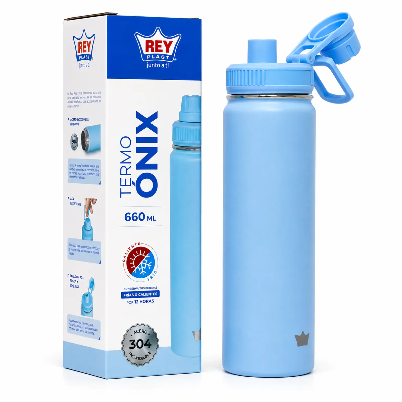Termo Onix de Acero Inoxidable 304 660 ml Reyplast - Imagen 2