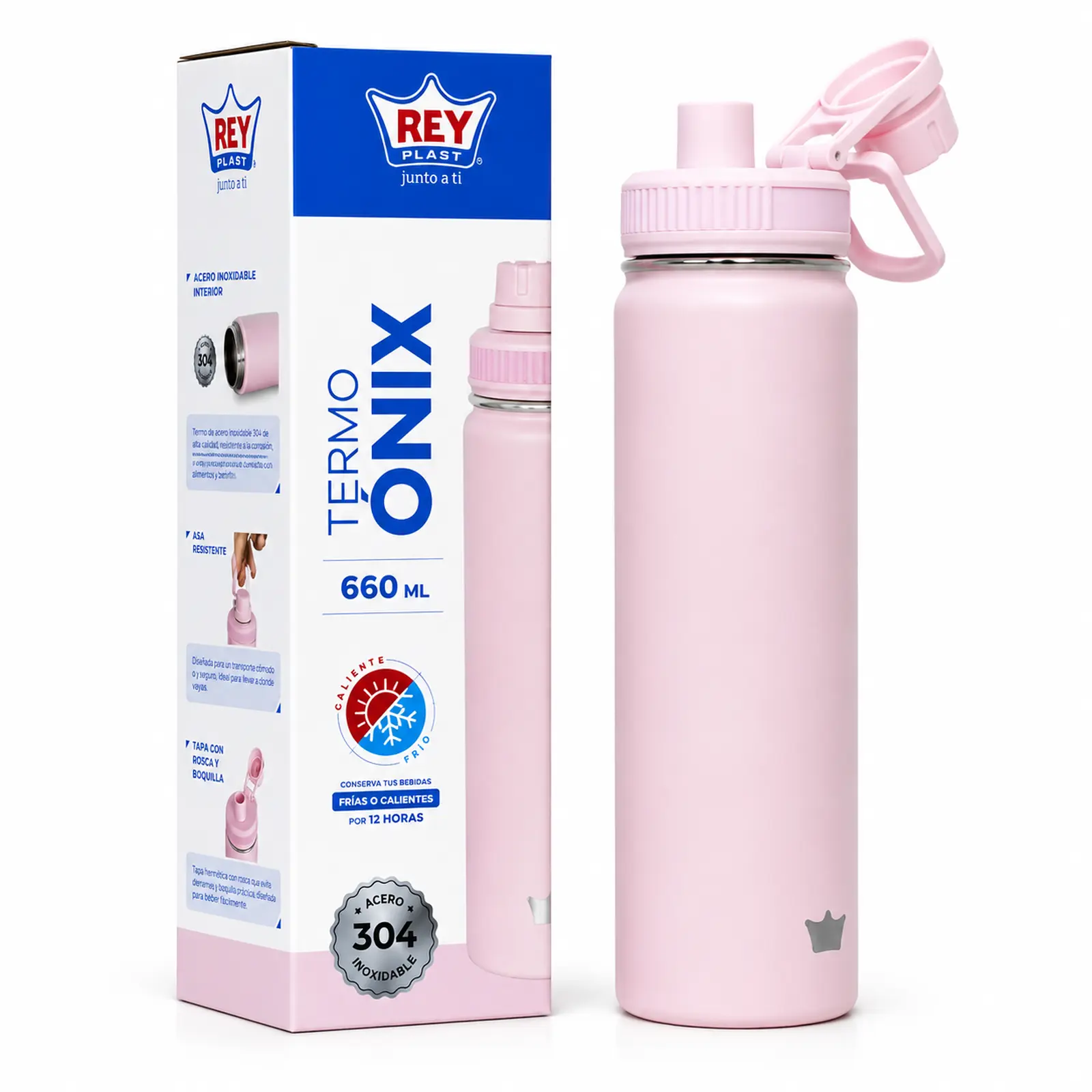 Termo Onix de Acero Inoxidable 304 660 ml Reyplast - Imagen 5