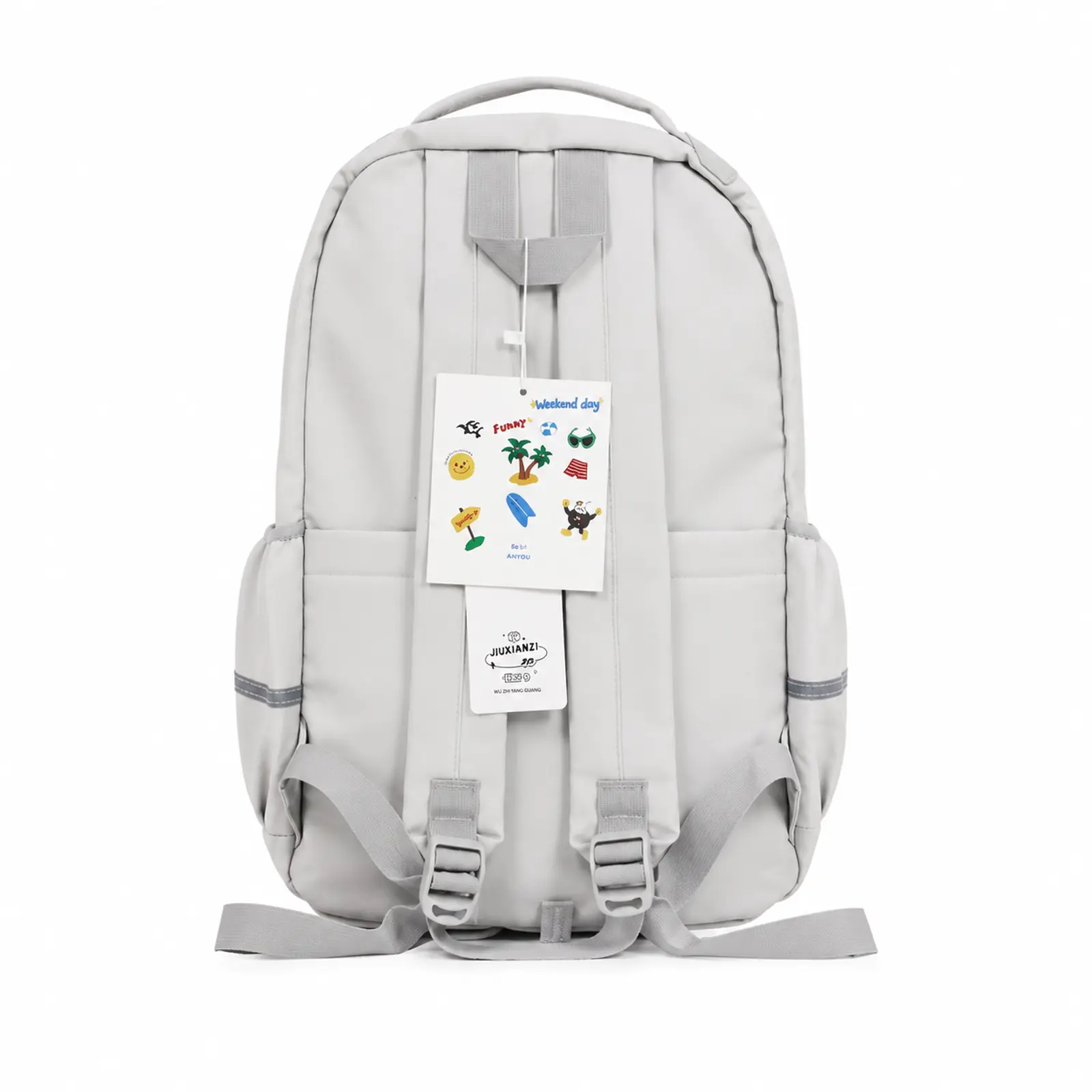 Mochila Escolar Kawaii Hello Cat Celeste - Imagen 2