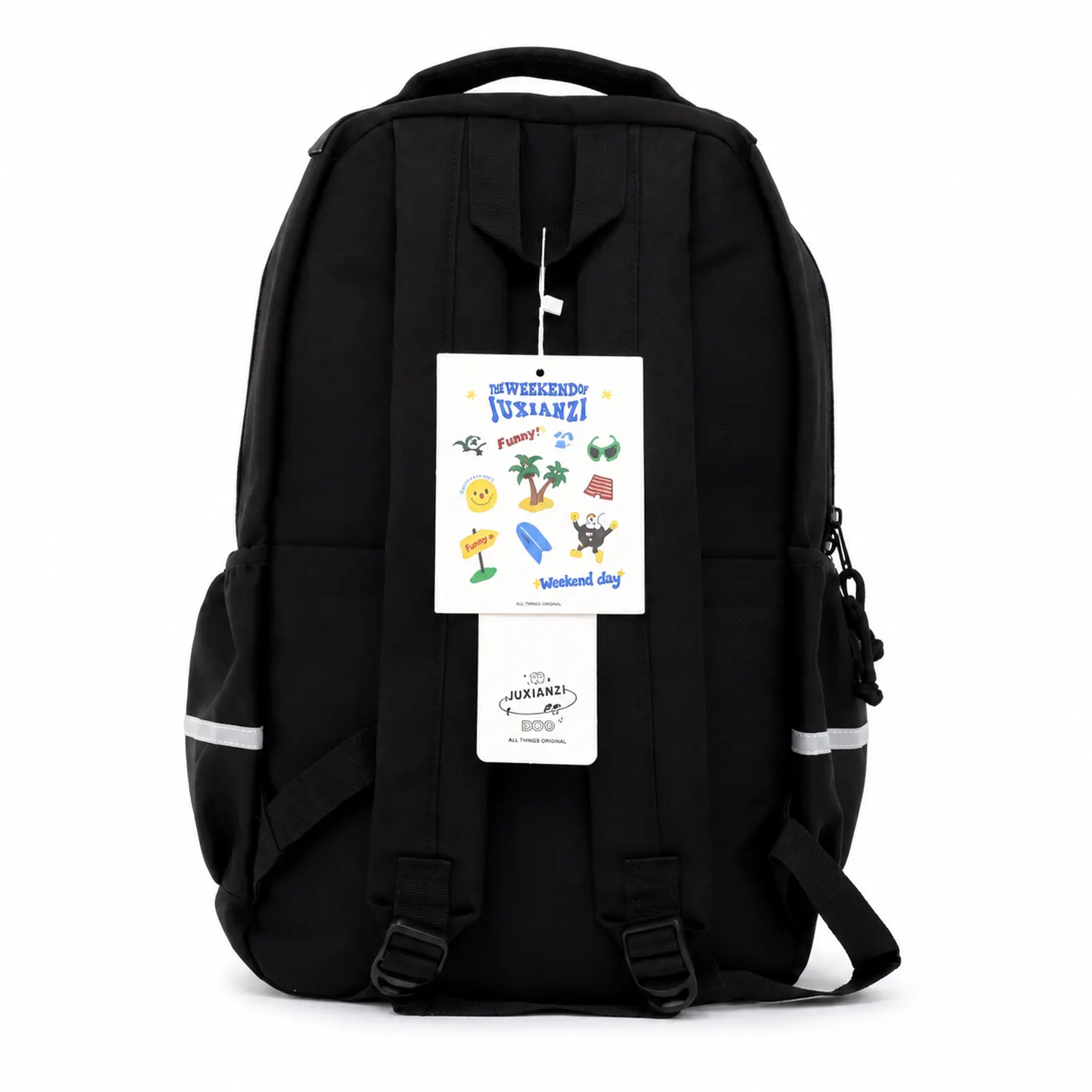 Mochila Escolar Kawaii Hello Cat Negro - Imagen 2