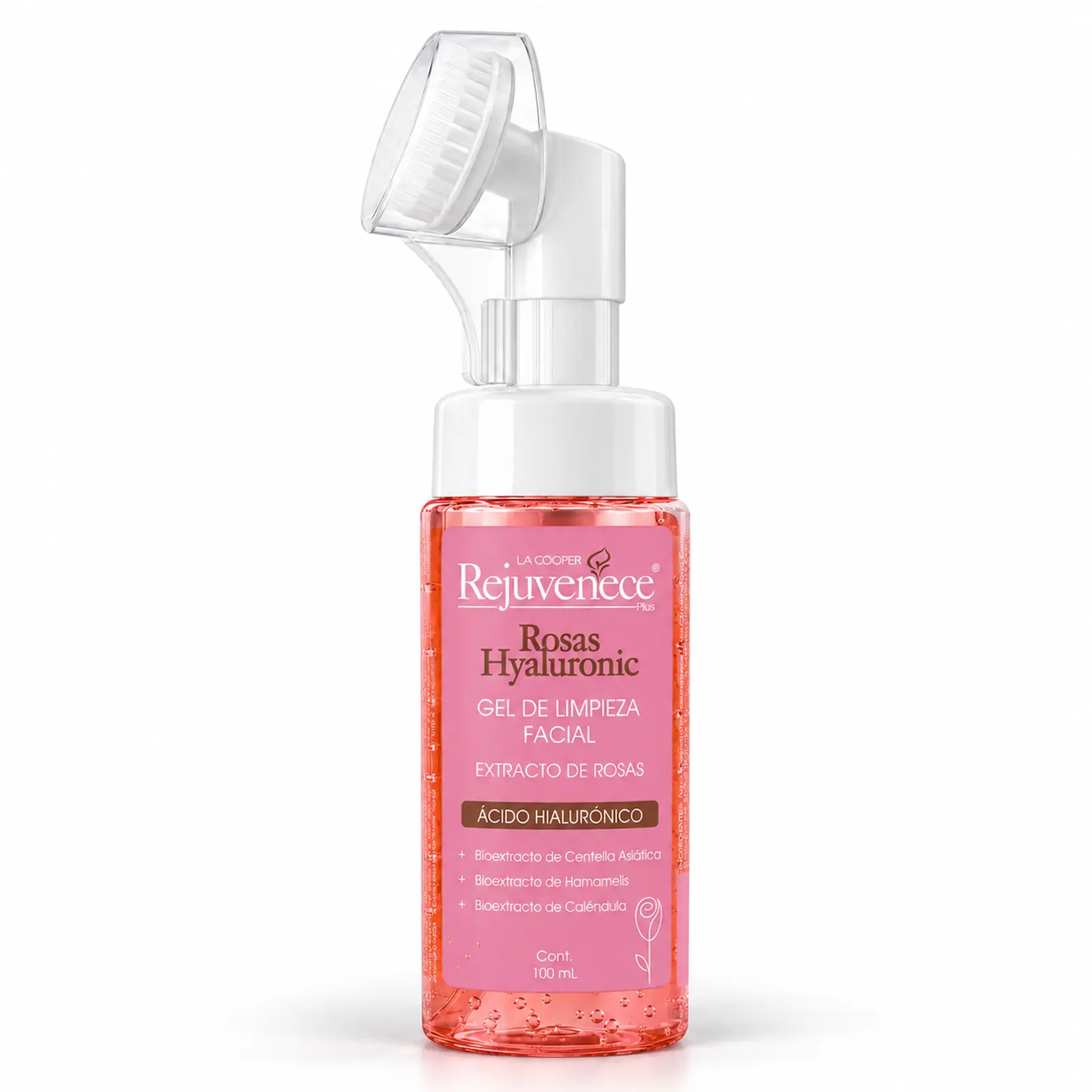 Gel de limpieza facial con extracto de rosas y ácido hialurónico Rejuvenece La Cooper