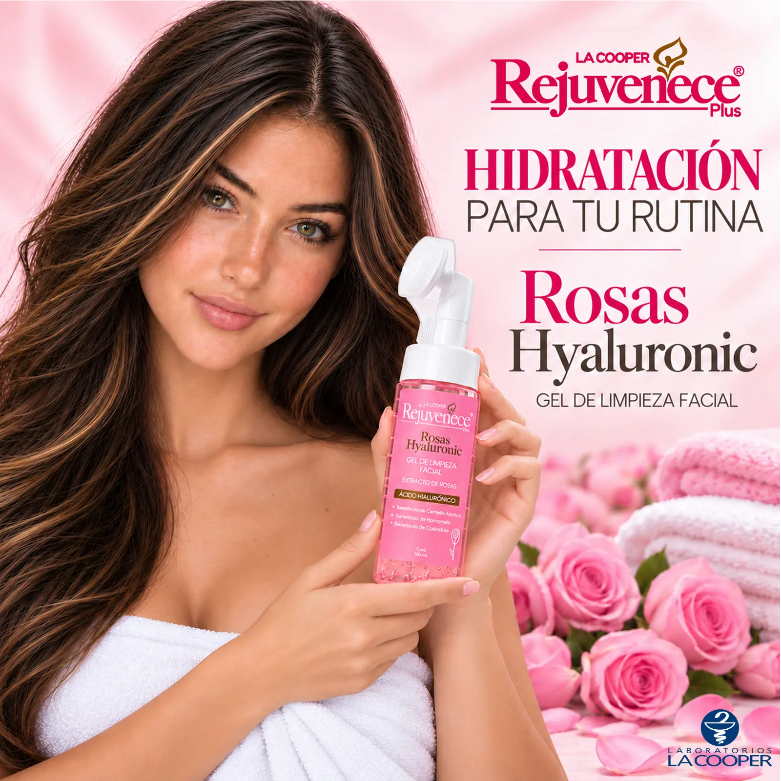 Gel de Limpieza Extracto de Rosas con Ácido Hialurónico 100 ml - Imagen 5